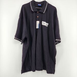 First‎ Class 3XL Black Security Short Sleeve Polo Uniform NWT